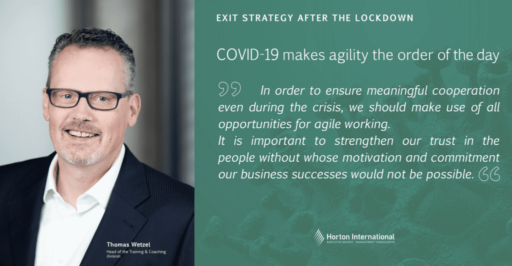 COVID-19 makes agility the order of the day